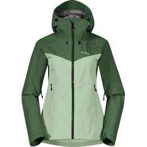 Bergans Women's Skar light 3L Shell Jacket Light Jade Green/Dark Jade Green M, Light Jade Green/Dark Jade Green