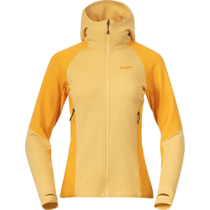 Bergans Women's Tind Merino Hood Jacket  Buttercup Yellow/Marigold Yellow L, Buttercup Yellow/Marigold Yellow