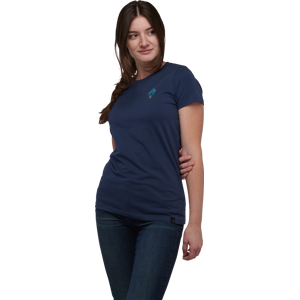 Black Diamond Women's Mountain Diamond Shortsleeve Tee Ink Blue M, Ink Blue