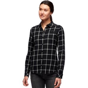 Black Diamond Women's Serenity Flanell Shirt Black/Alloy Plaid L, Black-Alloy Plaid