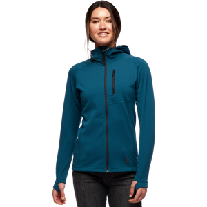 Black Diamond Women's Coefficient Fleece Hoody Azurite S, Azurite