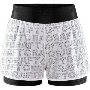 Craft Women's Core Charge Logo Shorts Black/White S, Black/White