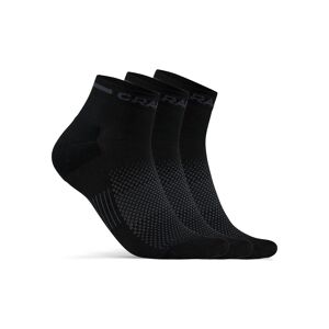 Craft Core Dry Mid Sock 3-pack Black 40/42, Black