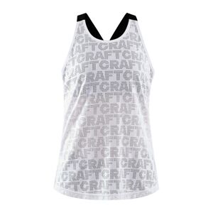 Craft Women's Core Charge Logo Singlet White XS, White