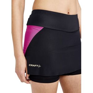 Craft Women's Pro Hypervent 2in1 Skirt Black-roxo S, Black-Roxo