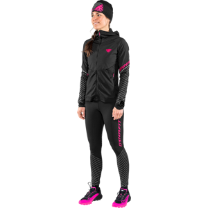 Dynafit Women's Reflective Tights black out/pink glo M-44/38, black out/pink glo