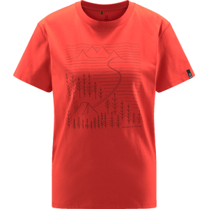 Haglöfs Women's Camp Tee Poppy Red XL, Poppy Red