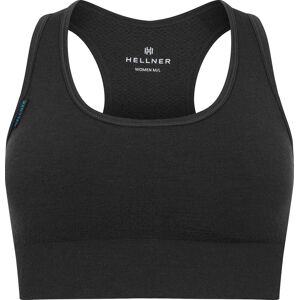 Hellner Women's Merino Wool Seamless Bra Black Beauty XL, Black Beauty