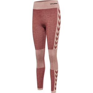 Hummel Women's Hmlclea Seamless Mid Waist Tights Withered Rose/Rose Tan Melange L, Withered Rose/Rose Tan Melange