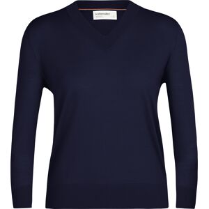 Icebreaker Women's Wilcox Long Sleeve Sweater MIDNIGHT NAVY XL, Midnight Navy