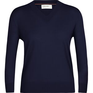 Icebreaker Women's Wilcox Long Sleeve Sweater MIDNIGHT NAVY XL, MIDNIGHT NAVY