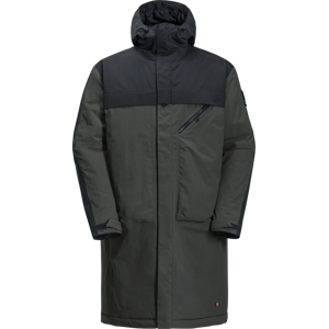 Jack Wolfskin Unisex Heumarkt 2-Layer Parka Granite Black S, Granite Black