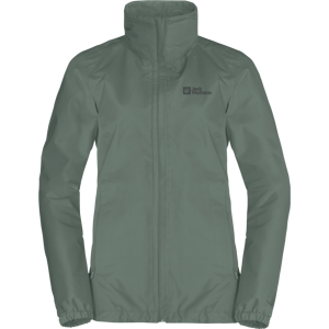 Jack Wolfskin Women's Stormy Point 2-Layer Jacket Hedge Green XS, Hedge Green