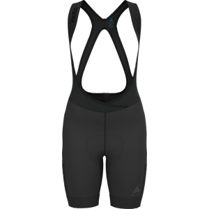 Odlo Women's Bib Shorts Zeroweight Cargo Black M, Black