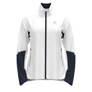 Odlo Women's Jacket Langnes White - Dark Sapphire L, White - Dark Sapphire