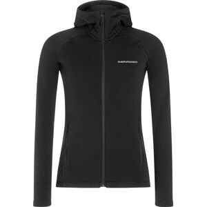 Peak Performance Women's Midlayer Zip Hood BLACK XS, BLACK