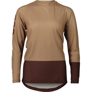 POC Women's MTB Pure LS Jersey Jasper Brown/Axinite Brown L, Jasper Brown/Axinite Brown