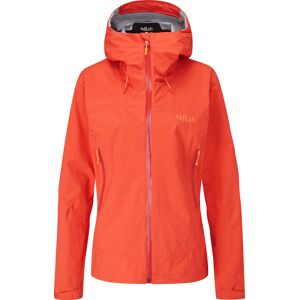 Rab Women's Downpour Plus 2.0 Jacket Red Grapefruit 10, Red Grapefruit