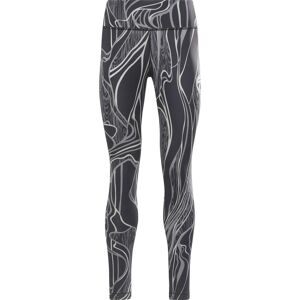 Reebok Women's Lux Perform Nature Grown Print Mid-Rise Leggings Black XS, Black