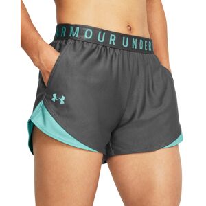 Under Armour Women's Play Up Shorts 3.0 Castlerock/Radial Turquoise L, Castlerock/Radial Turquoise