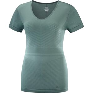 Salomon Women's Elevate Move'on SS Tee Grey XL, Grey