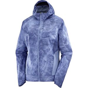 Salomon Women's Bonatti Cross Full Zip Hoodie English Manor/Ao/Gray Blue L, English Manor/Ao/Gray Blue