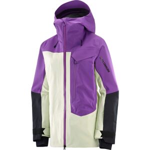 Salomon Women's Moon Patrol GORE-TEX Jacket Royal Purple/Almond Milk/ M, Royal Purple/Almond Milk