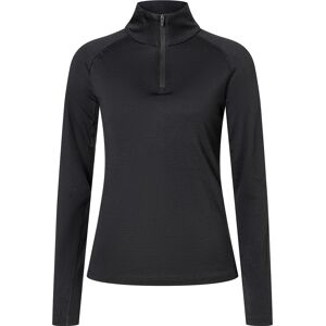 super.natural Women's Arctic230 Zip 1/4 Jet Black M, Jet Black