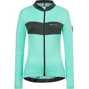 super.natural Women's Grava Long Sleeve Jersey Ice Green/Urban Chic S, Ice Green/Urban Chic