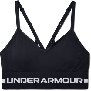 Under Armour Women's UA Seamless Low Long Bra Black/Halo Gray M, Black/Halo Gray