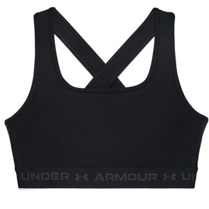 Under Armour Women's UA Crossback Mid Bra Black/Black/Jetgray XS, Black/Black/Jetgray