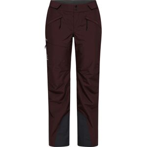 Haglöfs Lumi Form Pant Women Burgundy Brown XL female