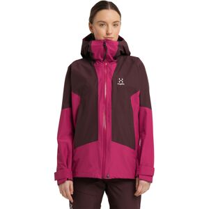 Haglöfs Lumi Jacket Women Deep Pink/Burgundy Brown XS female