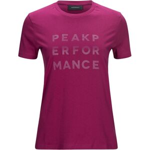 Peak Performance Ground Tee 1 Damer Kortærmet Tshirts Pink Xs