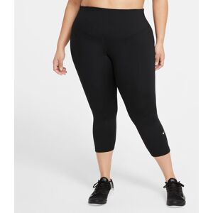 Nike One Midrise Crop Leggings (plus Size) Damer Træningstights Sort M