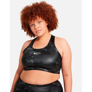 Nike Drifit Swoosh Highsupport Sports Bh (plus Size) Damer Sports Bh Grå S