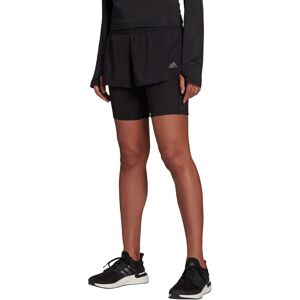 Adidas Run Icons Twoinone Løbeshorts Damer Shorts Sort S