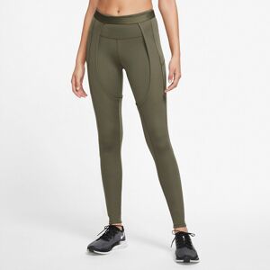 Nike Epix Luxe Midrise Trail Løbetights Damer Tights Grøn Xs