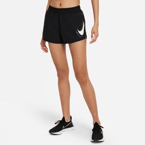 Nike Drifit Swoosh Run Shorts Damer Tøj Sort S