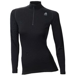 Aclima WarmWool Mockneck Womens, Jet Black XL