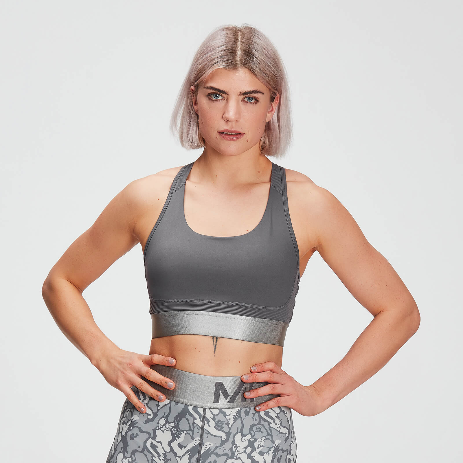 MP Adapt Textured Sports Bra til kvinder - Carbon - XS