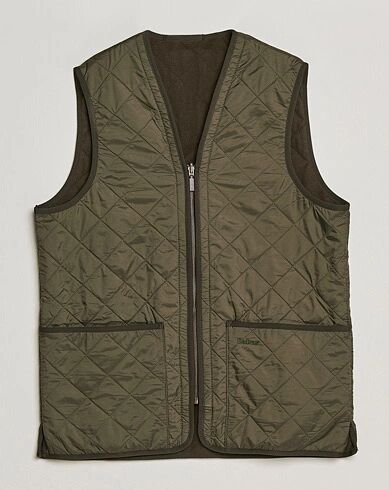 Barbour Lifestyle Quilt Waistcoat/Zip-In Liner Olive men XS Grøn