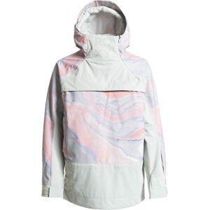 Roxy CHLOE KIM OVERHEAD ANORAK GRAY VIOLET MARBLE XS