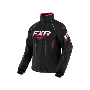 FXR Chaqueta de Nieve Mujer  Adrenaline Negro-Fucsia Descolorido