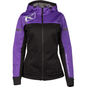 KLIM Sudadera con Capucha  Evolution para Mujer Negro-Heliótrope