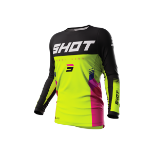 Shot Race Gear Camsieta de Cross Shot Tracer Amarillo Neón