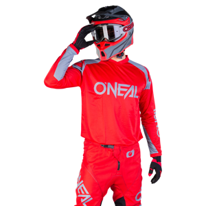 O'Neal Camiseta de Cross  Element Rojo-Gris