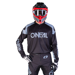 O'Neal Camiseta de Cross  Mayhem Negro-Gris