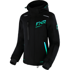 FXR Chaqueta de Nieve Mujer  Renegade Negro-Menta