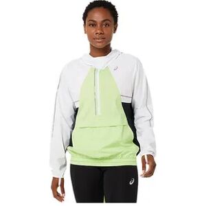 Asics SUMMER LITE-SHOW - Chaqueta mujer brilliant white/lime green